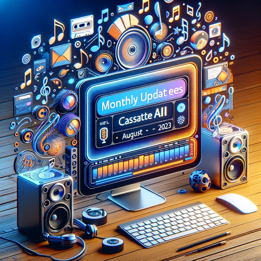 CassetteAI Monthly Updates - August 2023